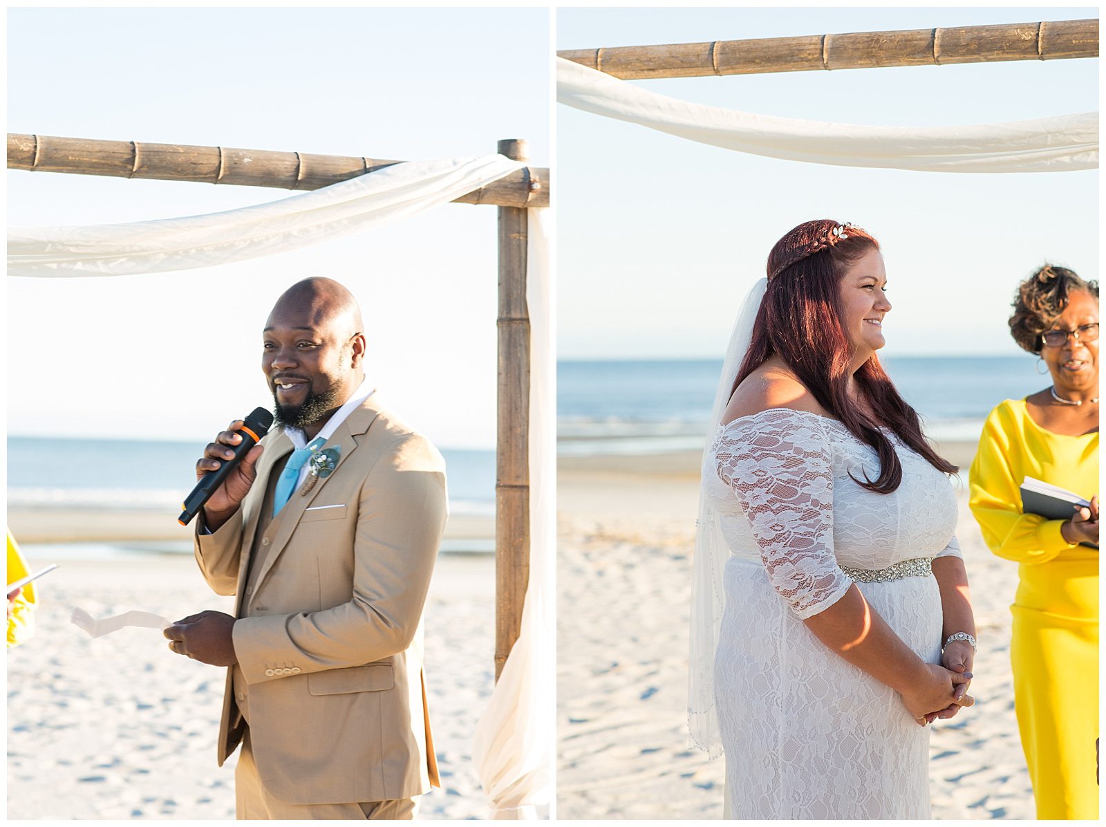 hilotn head beach wedding on beach 
